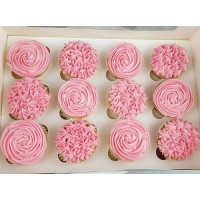CupCakes with Pink Buttercream
